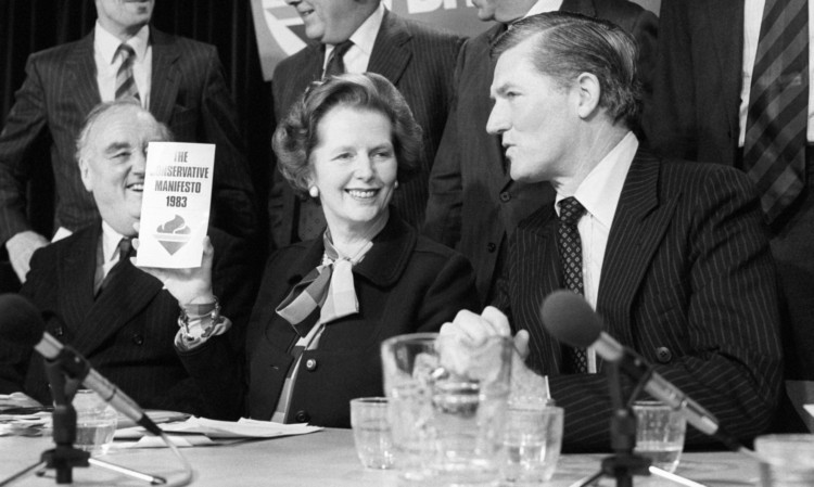 Former prime minister Margaret Thatcher with Cecil Parkinson.