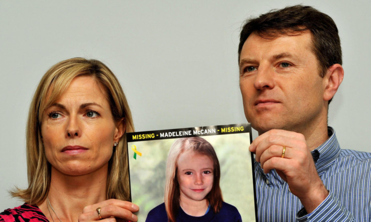 Kate and Gerry McCann, who are greatly encouraged by the new information about their daughter.