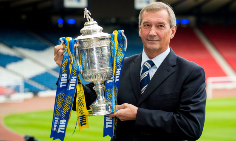 SFA President Campbell Ogilvie at the William Hill Scottish Cup draw at Hampden Park.