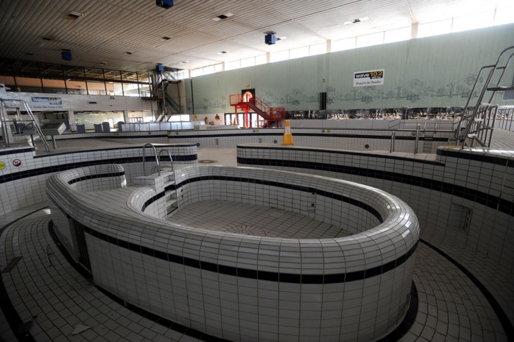 The Courier gets one last look around the soon-to-be demolished Olympia swimming pool.