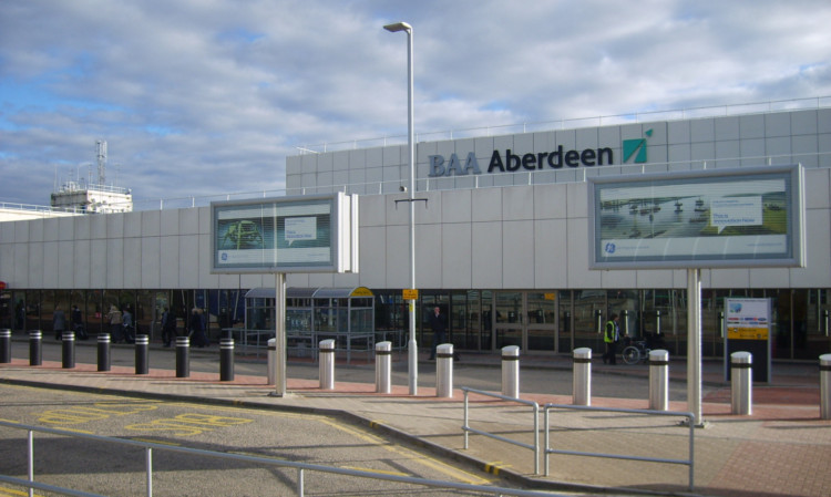Flights have been hit at Aberdeen Airport.