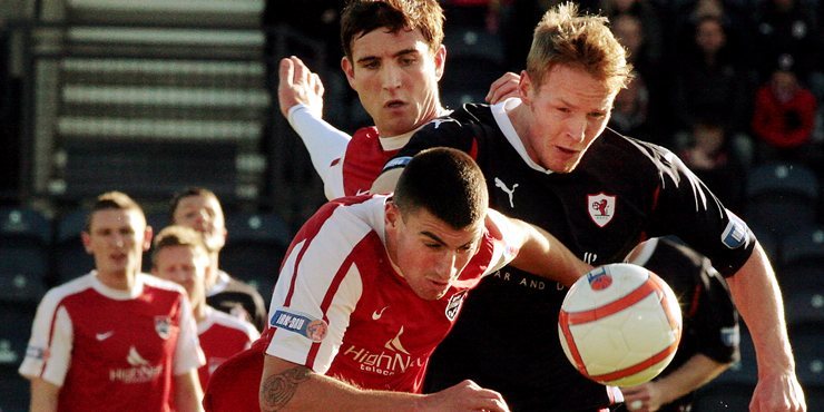 John Stevenson, Courier,23/10/10.Fife,Kirkcaldy,Starks Park,SFL Football,Raith Rovers v Ross County,pic shows match action,