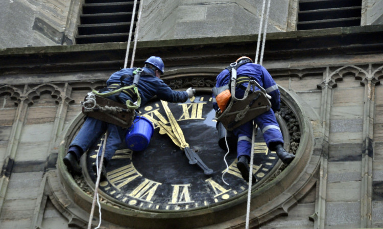 More damage has been found as workmen repair and renovate the clockface and tower.