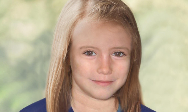 An age progression image Madeleine McCann.