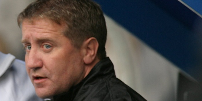 Rangers v Hearts - a grim faced Hearts manager John Robertson