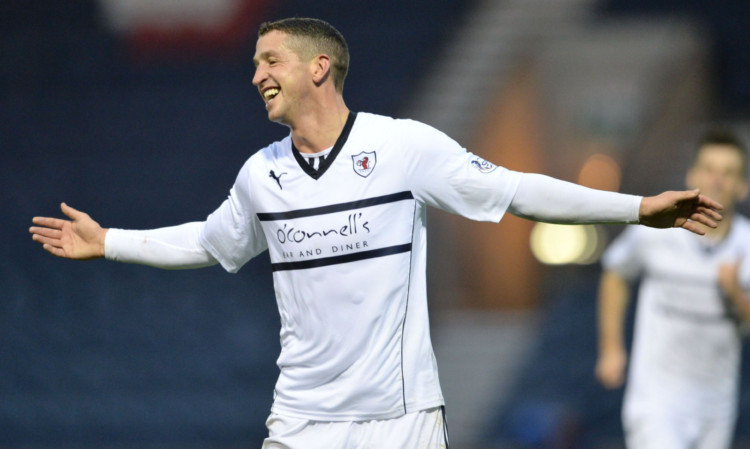 Calum Elliot is all smiles during his spell as a player at Raith Rovers.