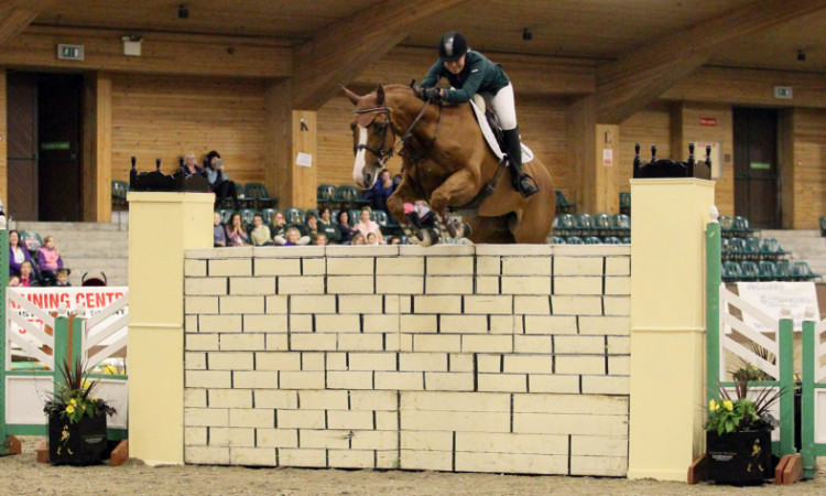 Kelly Connor and Why Me II take Puissance win at Scottish HOYS
