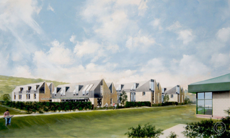 An image of the proposed student accommodation at East Sands, St Andrews.