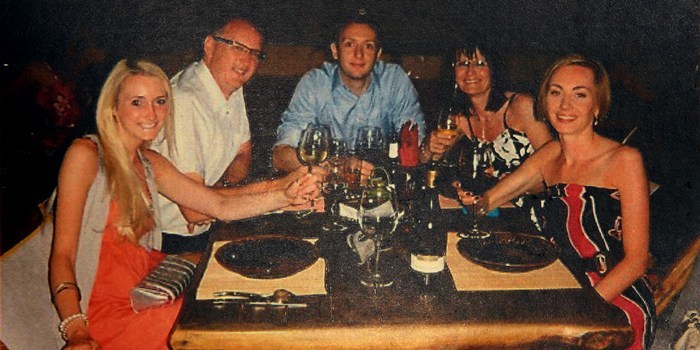 John Stevenson, Courier,28/10/10.Fife.Dunfermline,Pic of local man Greg McFarlanePic shows l/r Lindy,John,Greg,Carol-Anne,Rose Mc Farlane..(Pic taken from  inside  of Order of Service)..