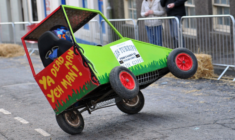 Kim Cessford - 27.10.12 - pictured at the traditional cartie racing event staged in Brechin - action from the event