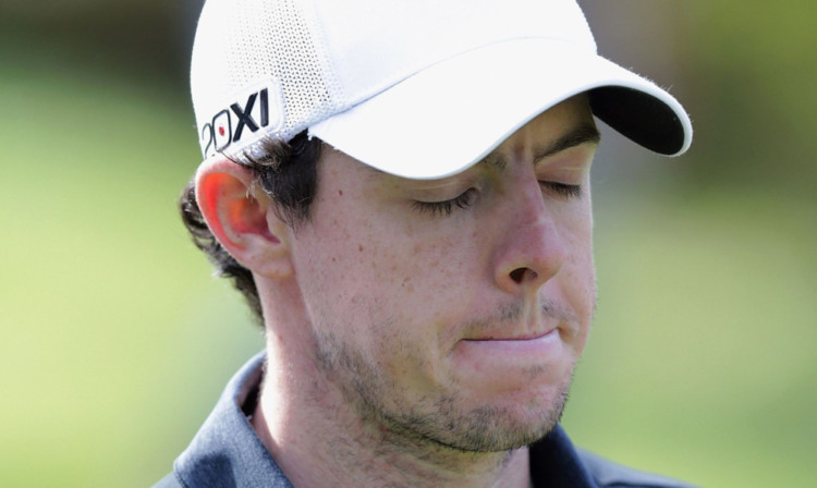 Rory McIlroy: shaking off the rust after a four-week layoff.