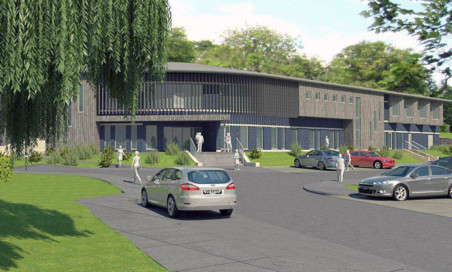 An artist's impression on the new centre.