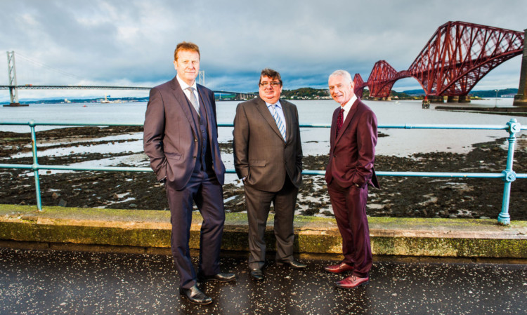 From left: Ian Cumming, Donald Campbell and Stephen Russell.