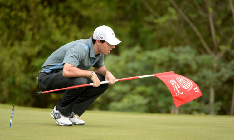 Rory McIlroy during the pro-am prior to the WGC-HSBC Champions event in Shanghai.