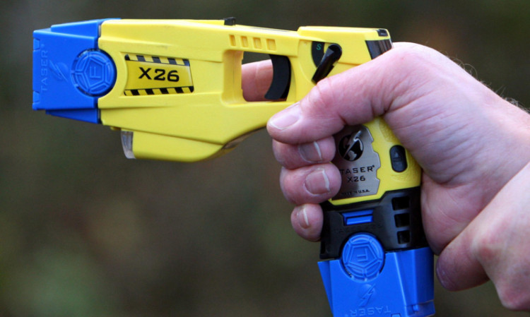 Police used the taser on Christie after stopping his car in the city on September 1.