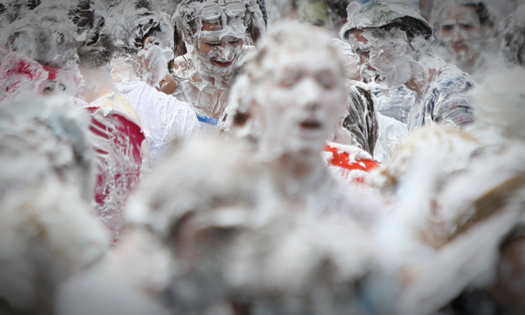 Raisin Weekend ends with the traditional foam fight on Monday. But it is behaviour earlier in the weekend that has led to complaints from locals.