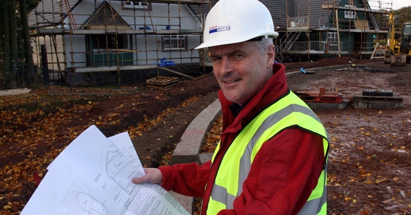 Guild Homes chief Mark Guild, at the site of the Hillhead housing scheme, between Kinnordy Road and Shielhill Road, Kirriemuir.