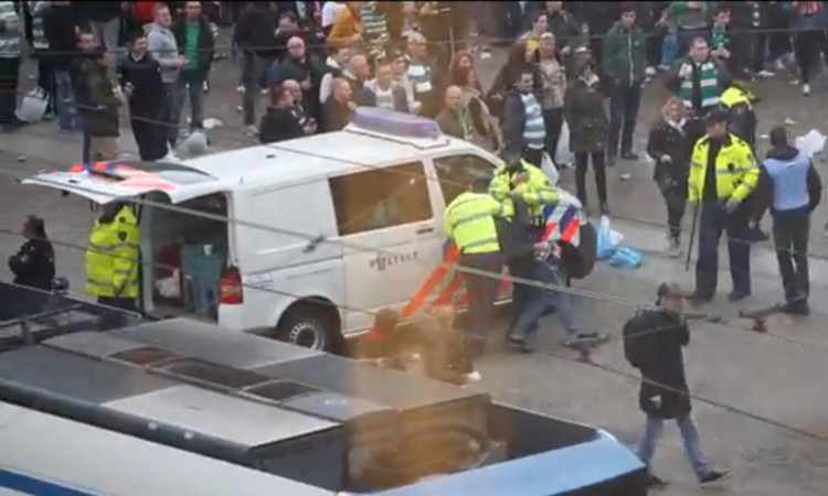 Police said 44 were arrested following trouble in Amsterdam.