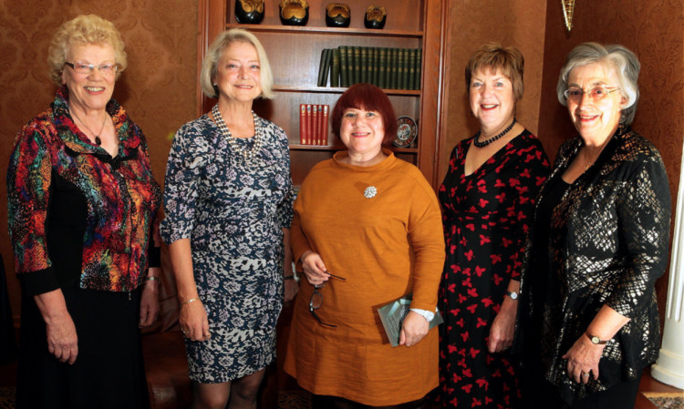 From left: Helene Howie, Kate Adie, Louise Welsh, Alison Gordon and Pamela Maclean.