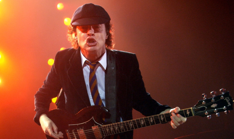 AC/DC guitarist Angus Young.