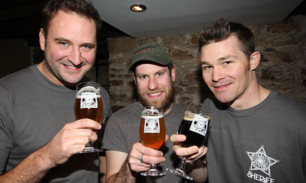 From left;  Tim Butler (director), Bob Phaff (brewer) and Jordan Cowles (general manager).