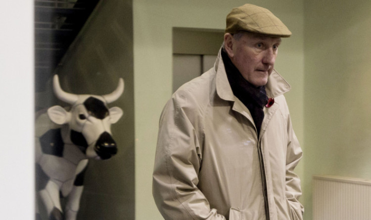 On the moove?  Terry Butcher leaving Easter Road after Saturday's game.