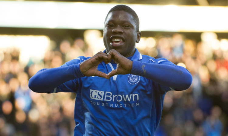 Nigel Hasselbaink feels the love after scoring his goal.