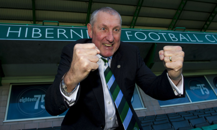 Terry Butcher was pleased to see some 'meaty tackles flying about' at his first Hibs training session.