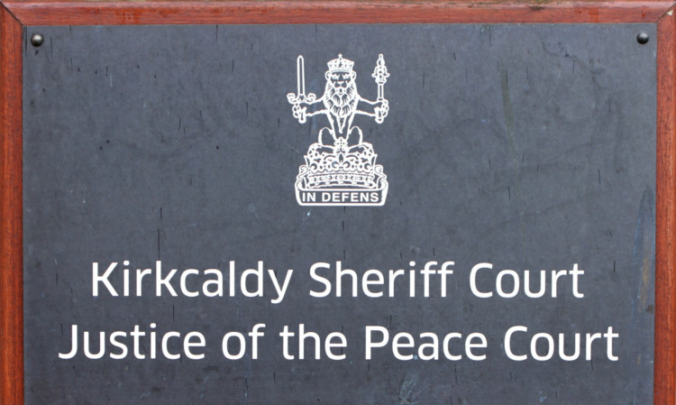 Kris Miller, Courier, 10/09/12. Picture today shows building exterior sign for Kirkcaldy Sheriff Court for story about possible closure.