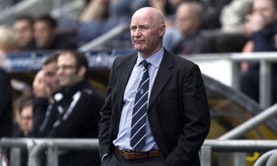 John Brown watching September's 3-1 defeat at Falkirk.