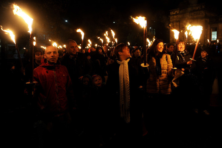 Dundees festive season got under way in a blaze of light, colour and noise as thousands of people flocked to the city centre for the Christmas Light Night events on November 15. Courier photographer Kim Cessford was there to capture a colourful night of family celebration.