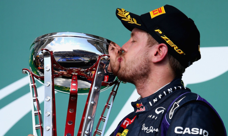 Sebastian Vettel enjoys another special career moment.