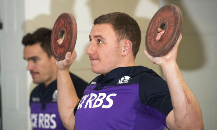 Duncan Weir gets in shape as he prepares to face the Wallabies.
