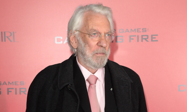 Donald Sutherland at the Los Angeles premiere of The Hunger Games: Catching Fire.