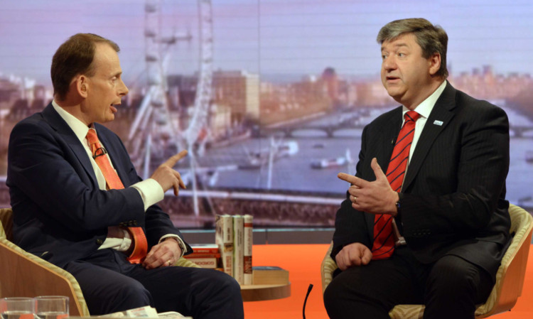 Alistair Carmichael appearing on the Andrew Marr Show on Sunday.