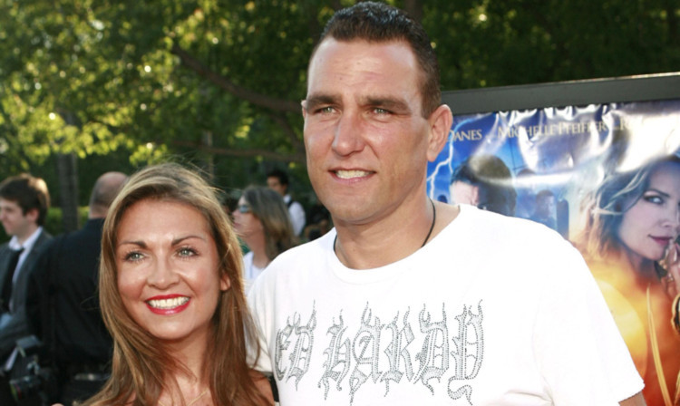 Vinnie Jones and his wife Tanya.