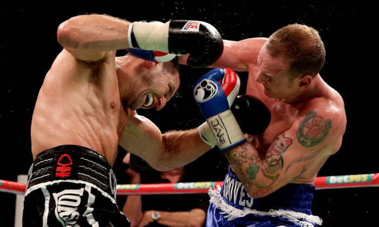 Carl Froch (left) was behind on the scorecards when George Groves was stopped.
