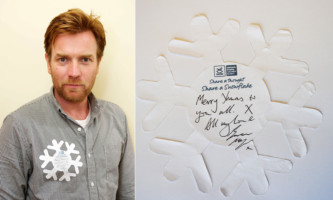 Ewan McGregor has kick-started the CHAS snowflake appeal.