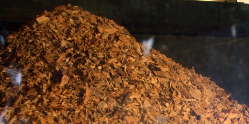 Woodchips for biomass.