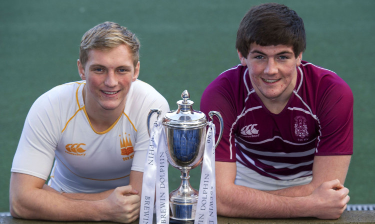 Dundee High's Chris Jollands (left) and George Watson's Ally Miller will captain the sides in Wednesday's final.