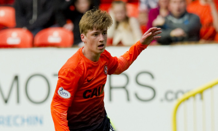 Ryan Gauld in action for Dundee United.