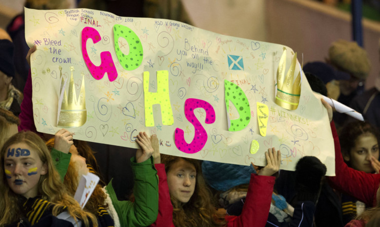 Dundee High School fans brought welcome noise and colour to Wednesday night's final