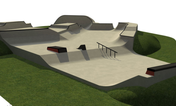 Designer Concretes proposals for the new skatepark in Carnoustie.