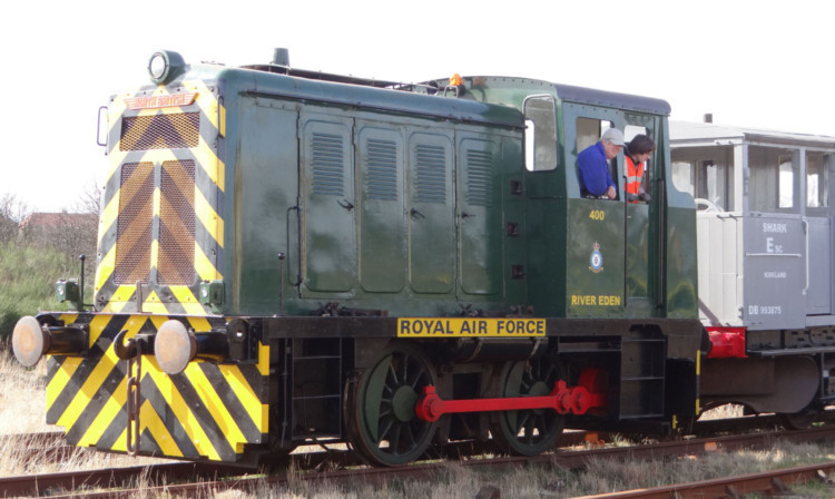 The yards restored locomotive, the Eden.