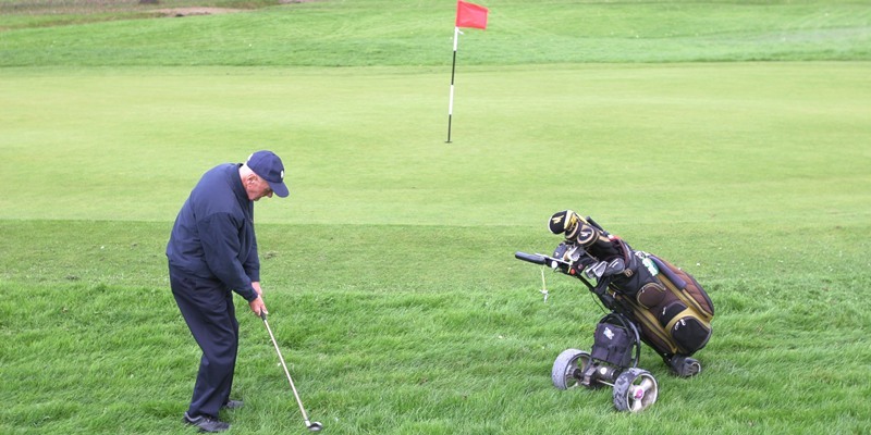 Robin Valentine, pictured on the 11th green of the North Inch Golf Course Perth. There have been complaints about the state of the course.