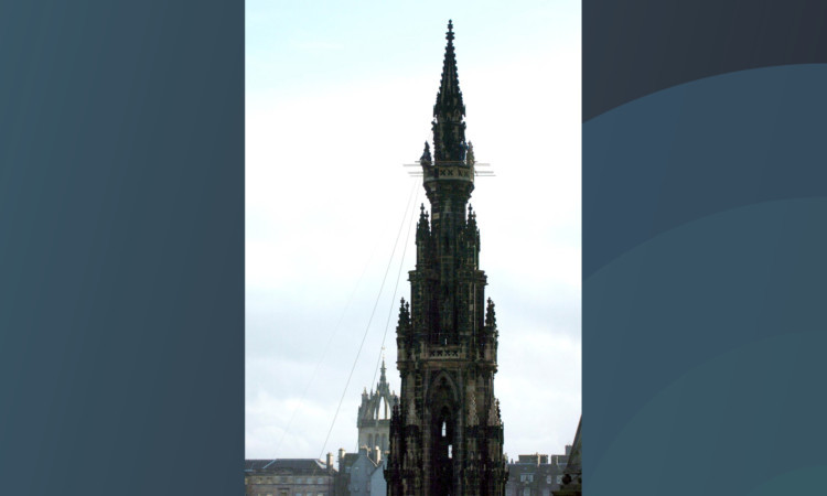 The Scott Monument in Princes Street.