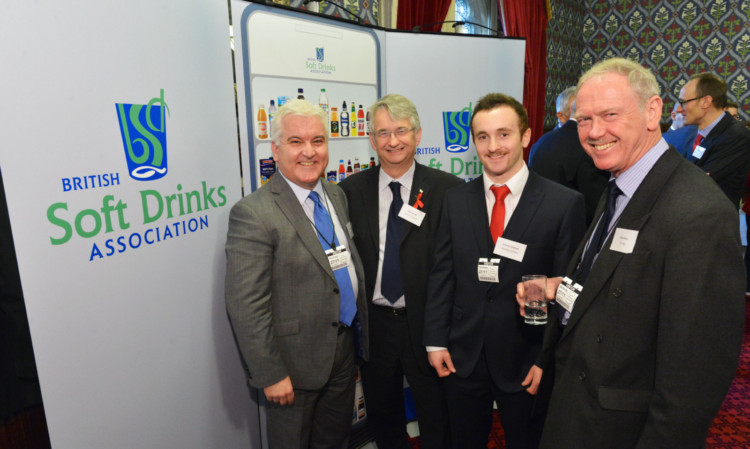 From left: AG Barr external communications manager Mike Jephcott, Mike Weir MP, Alasdair Shephard and Ag Barr factory manager Bob Watson.