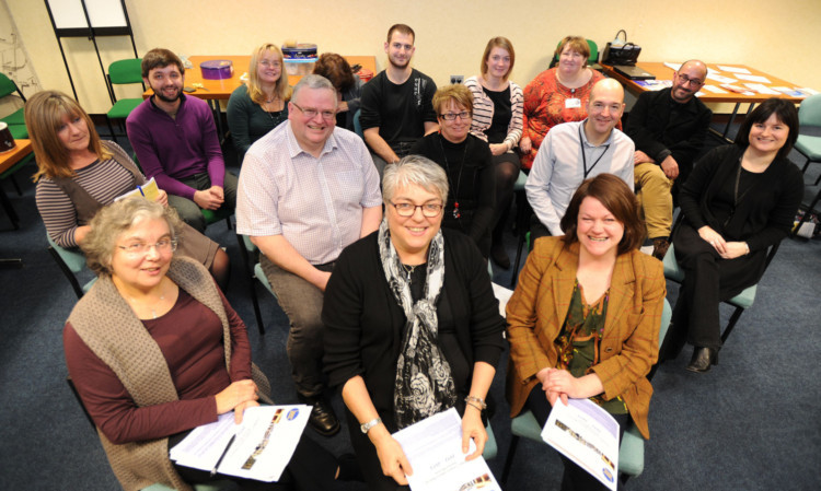 Some of the company that attended the CAB annual meeting with, front from left: Marlyn Glen from the board of trustees, director Mary Kinninmonth and training and development officer Mairi Buchanan.