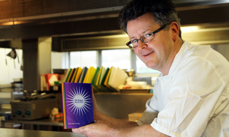 Andrew Hamer of Wild Thyme with the award.