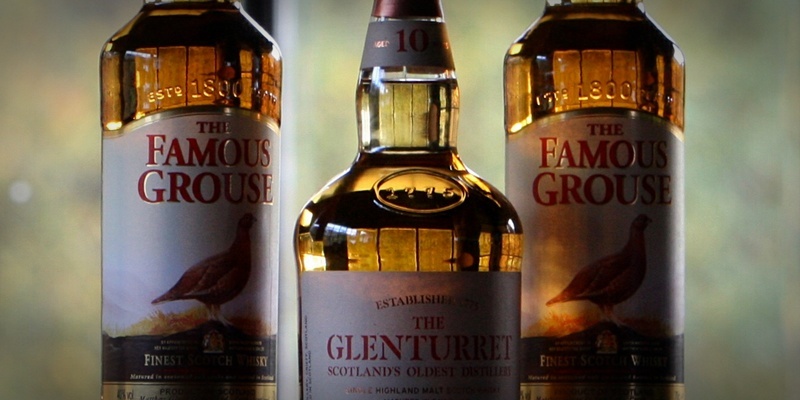 The Famous Grouse Experience, Glenturret Distillery, Crieff.    Joy Elliot (staff), tasting whisky.